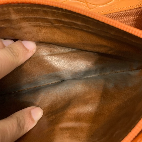 Salvatore Ferragamo Orange Leather Vara Ribbon Bifold Wallet - Picture 6 of 13